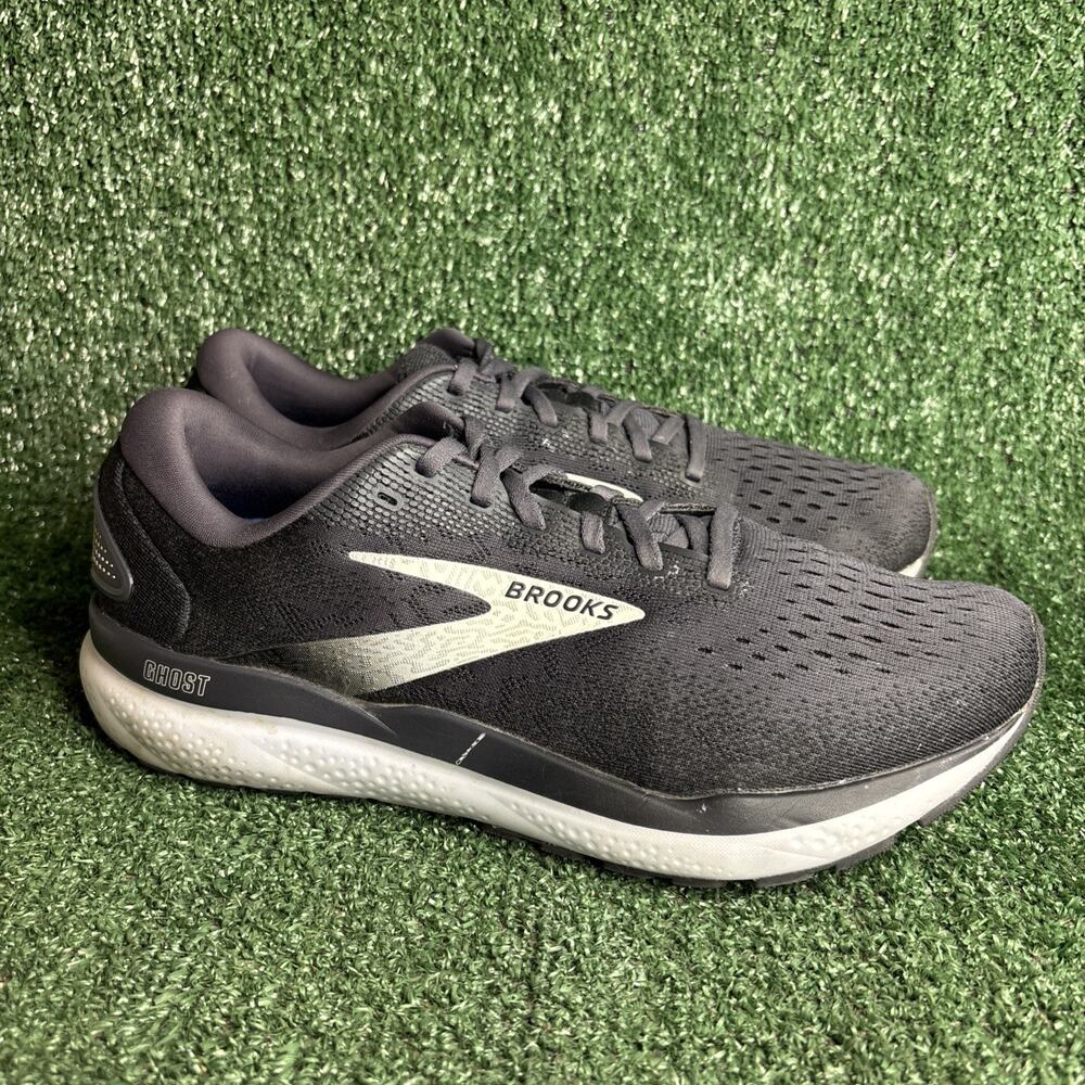Brooks Ghost 16 Grey Lace Up Road Running Shoes Sneakers Men’s 10 D